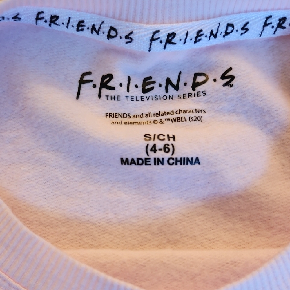 FRIENDS Pink Crewneck Sweater with Graphic Design - Picture 3 of 5
